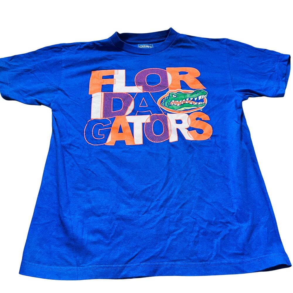 Vintage Y2K Florida Gators FGCU Champs College Blue Graphic Tee Shirt S